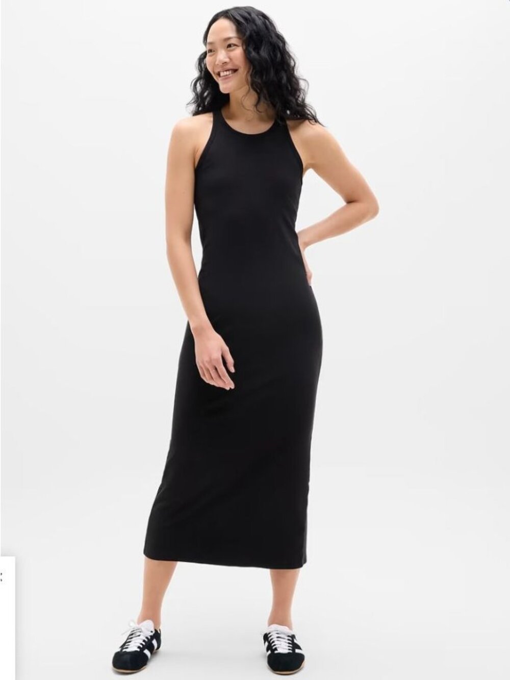 Athleta Signature Rib Midi Dress Size M